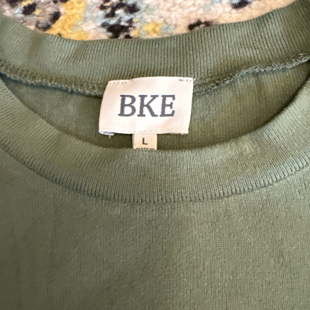 Bke Green Pullover Sweater - Large - image 6